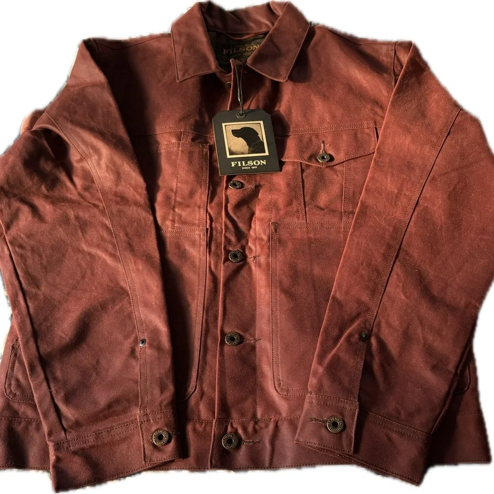 Filson tin cloth short lined cruiser New Medium - Picture 5 of 5